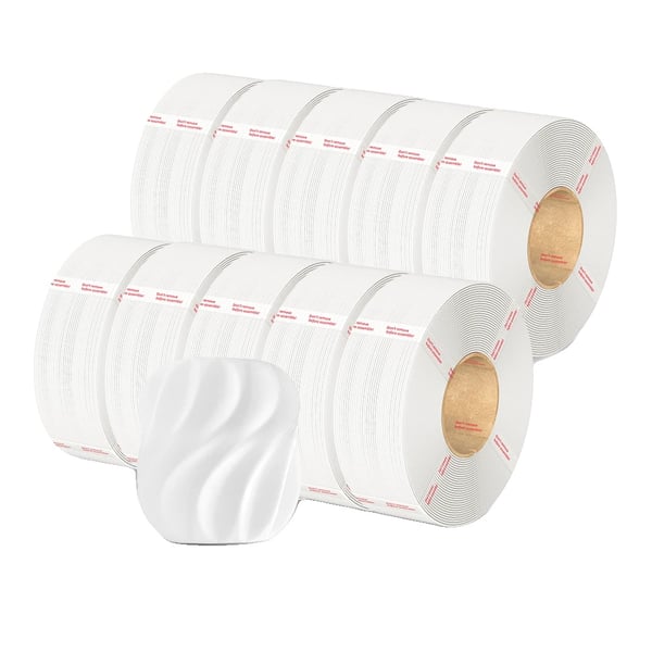 PLA Filament, 10kg Spoleløs, Kompatibel med FDM 3D-printere,10KG Hvid