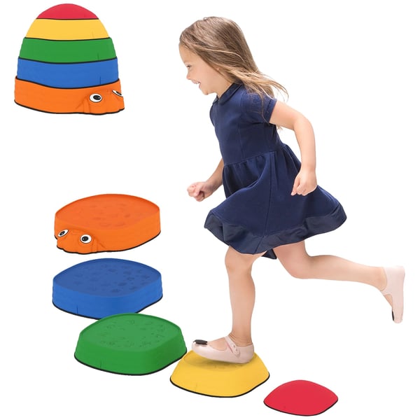 Balansstenar Set, Halkfri Design, Mångsidig Användning,MULTI
