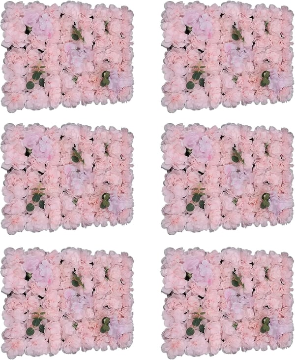 Blomster Vægpaneler, Realistisk Blomsterdesign, Indendørs og Udendørs Dekoration,Pink