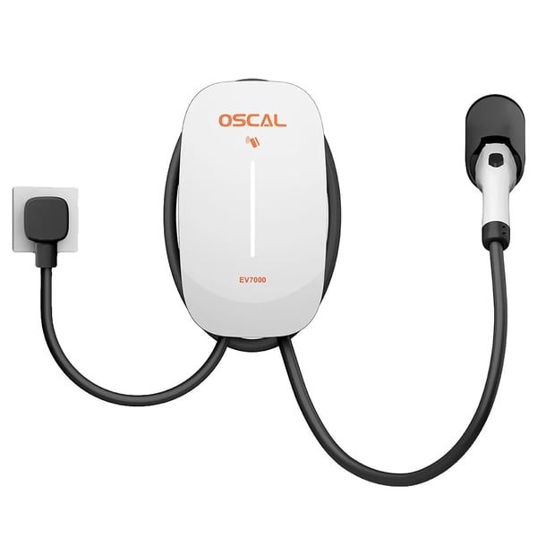 EV-laddare, Smart Kontroll, Snabbladdning,EU PLUG, Oscal EV7000