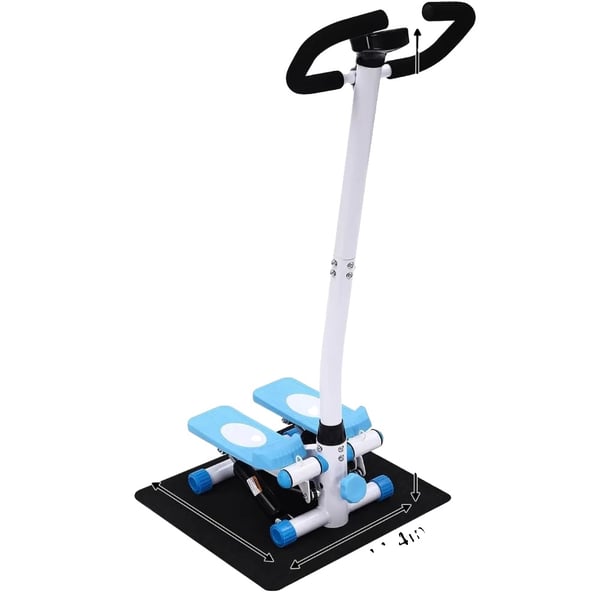 Fitness Stepper, Hydraulisk Drivsystem, Justerbar Højde,Blå