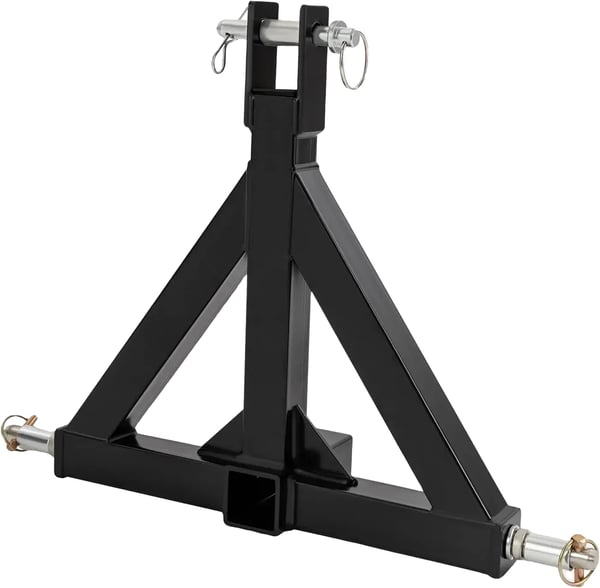 Trailerkrog, 2" Modtager, 3 Koblingsstifter,sort