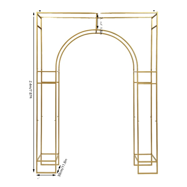 Bakgrundsstöd, slitstarkt kolstål, anpassningsbar design, Guld, XL