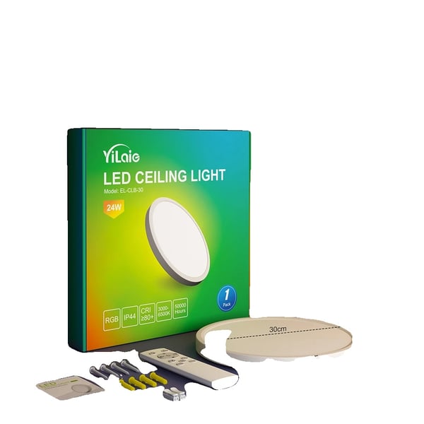 Kattovalaisin, Kauko-ohjain, Himmennettävä LED,RGB