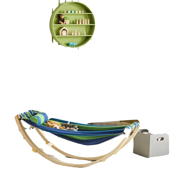 Hängmatta, Färgglad Design, Säkerhetsstopp,grön