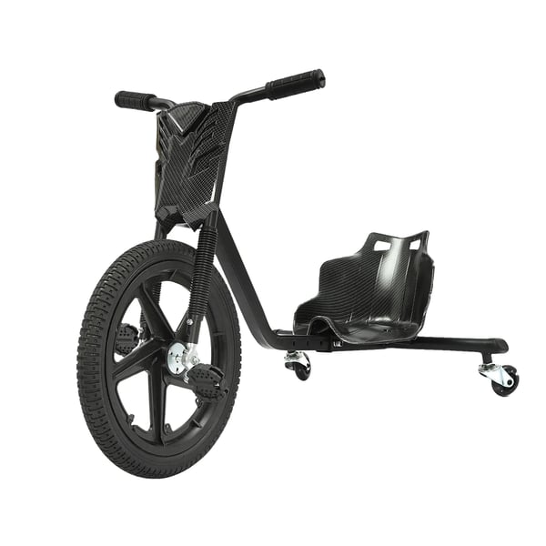 Pedal Go Kart, 3-hjulet design, maksimal vægtkapacitet 100 kg,sort