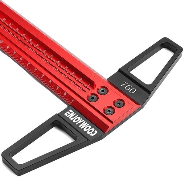 Puusepän viivain, säädettävä pituus, ergonominen muotoilu,760mm Puusepän viivain, säädettävä pituus, ergonominen muotoilu,760mm