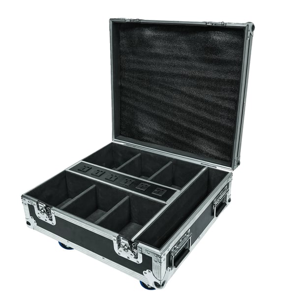 Flight Case, til Par Lygter, Holdbar Beskyttelse, Letvægtsdesign,sort
