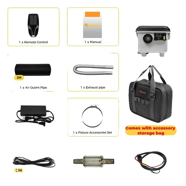 Ilmalämmitin, Bluetooth-ohjaus, Tehokas lämmitys,8KW 12V 24V 220V