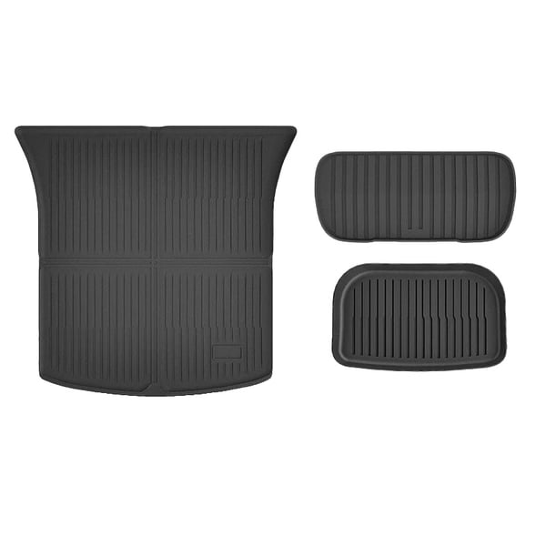 Bilgulvmåtter, Beskyttelse mod alle vejrforhold, Holdbart gummimateriale,Bagagerumsmåtter 3PCS