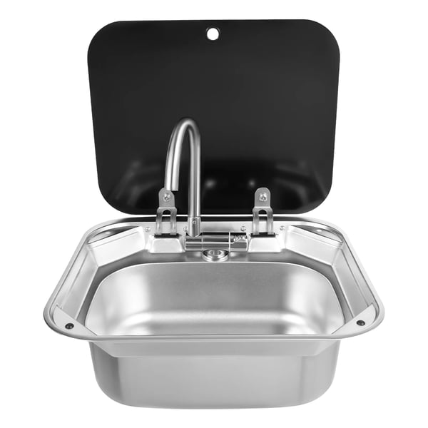 Vask, Rustfrit Stål, Pladsbesparende Design,Sølv