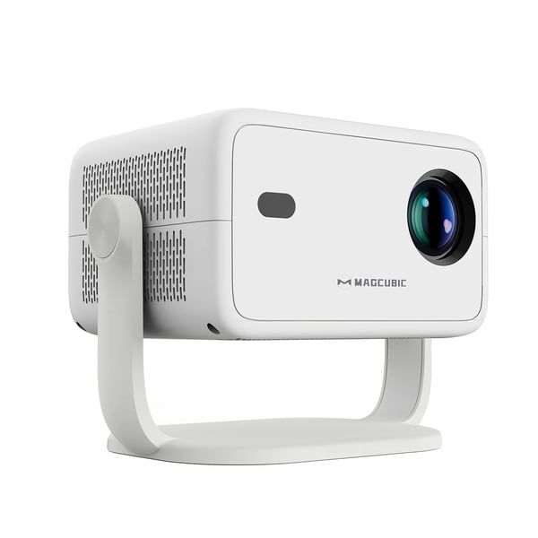 Projektor, 1080P opløsning, automatisk keystone-korrektion,EU Stik, Hvid