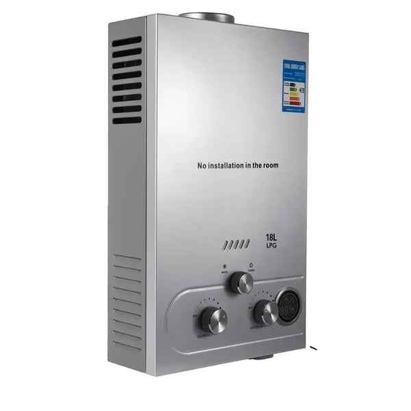 Vesilämmitin, 36 kW Teho, LPG-yhteensopiva, 18L