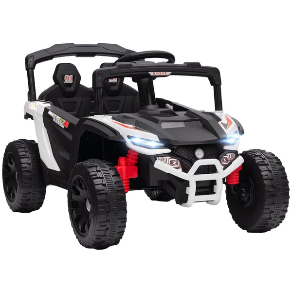 Elbil för Barn, 12V Batteri, Fjärrkontroll,VIT