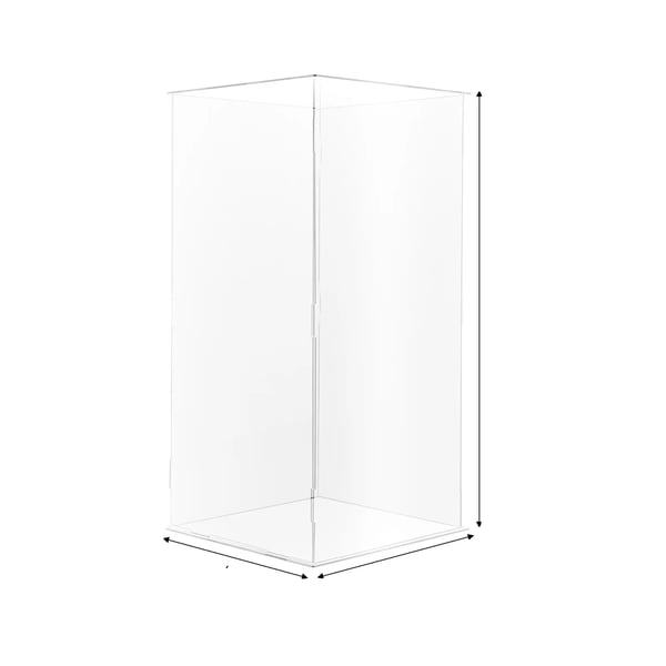 Utställningsskåp, Klar Akryl, Minimalistisk Design,Mörkgrön