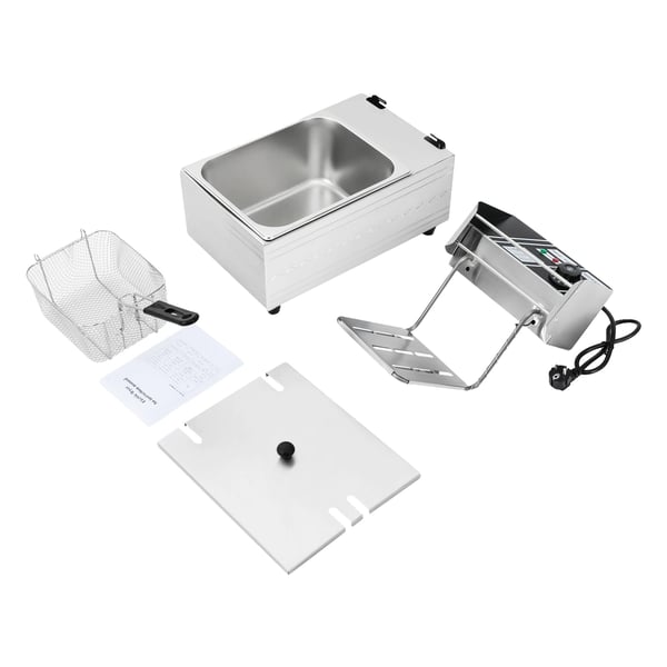 Fritös, 2500W effekt, 6L kapacitet,Silver