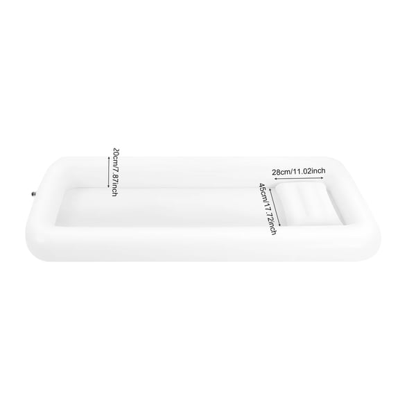 Ilmapatja, Nopea Täyttö, Kestävä PVC,Valkoinen