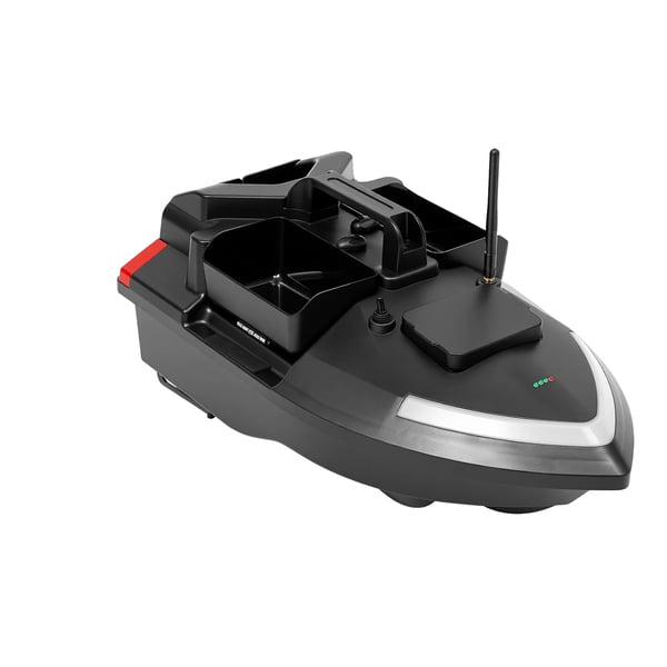 Fiskebåd med agn, GPS-kontrol, 500m rækkevidde,sort