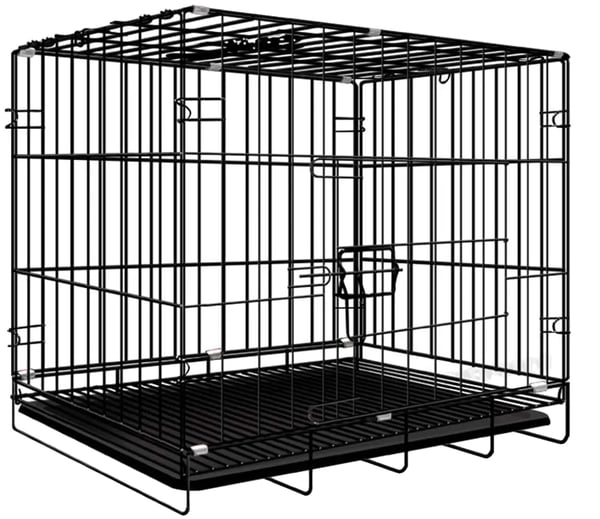 Hundebur, Metal Konstruktion, Let at Rengøre,sort