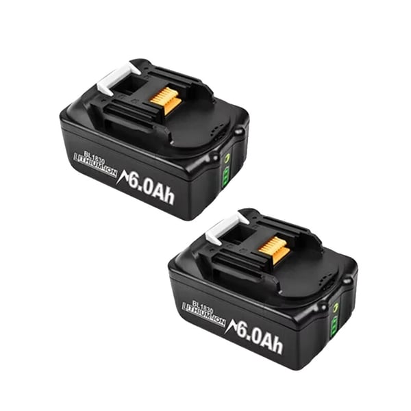 Akku, 6000mAh kapasiteetti, yhteensopiva useiden työkalujen kanssa,2 Akkua