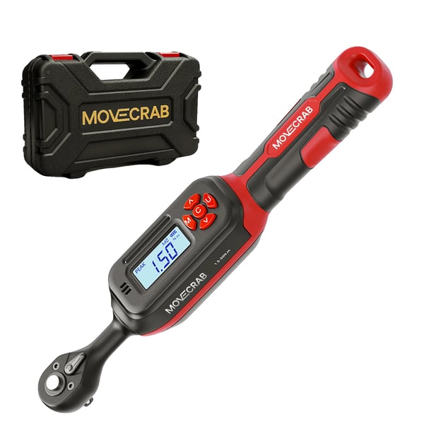 Momentnyckel, 40-delars hylsnyckelsats, LED-display,40PCS