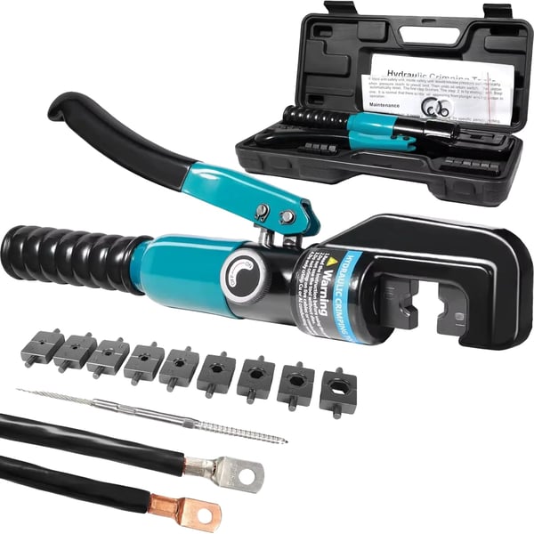 Hydraulinen puristustyökalu, 10T puristusvoima, ergonominen muotoilu,A set