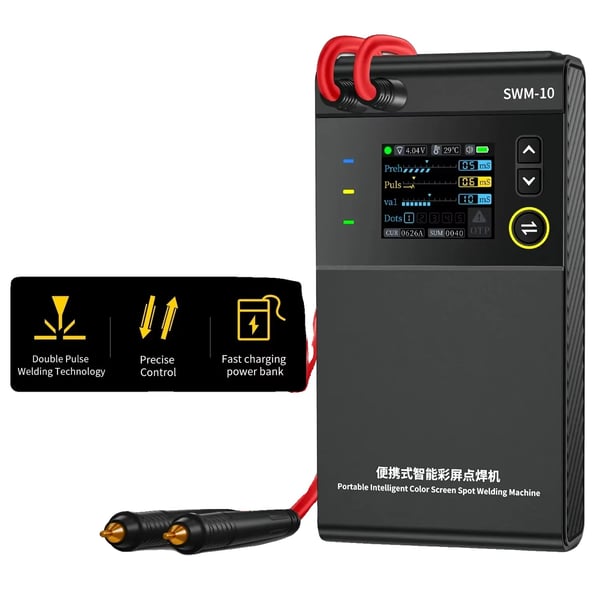 Bærbar Punktsvejser, 5000mAh Batteri, Højopløselig LCD Skærm,SWM-10