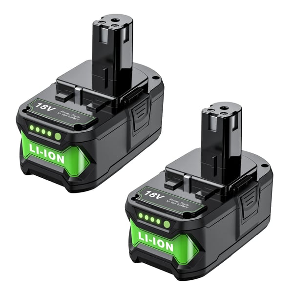 Litiumakku, 8000mAh kapasiteetti, 18V jännite, yhteensopiva Ryobin kanssa,2Pcs 8000mAh