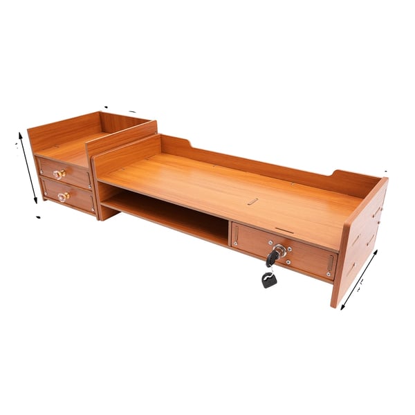 Näyttöteline, Säilytyslaatikot, Ergonominen Suunnittelu,Puu