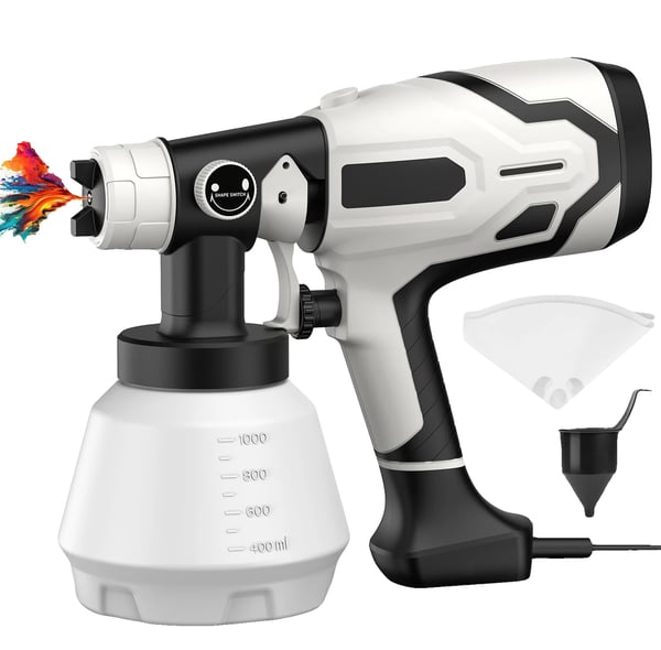 Sprutpistol, 1000 ml kapacitet, 5 justerbara munstycken,220V, EU-kontakt