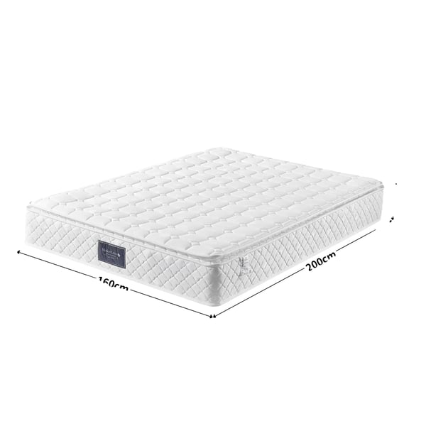 Madrass, 7-zons stöd, hållbar kallskumskonstruktion, Vit, 900*2000*250MM