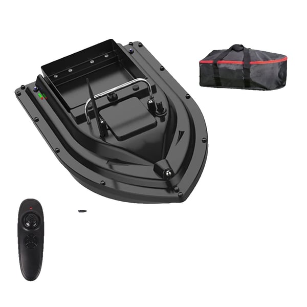Bait Boat, Stor Kapacitet, Fjärrkontroll, svart