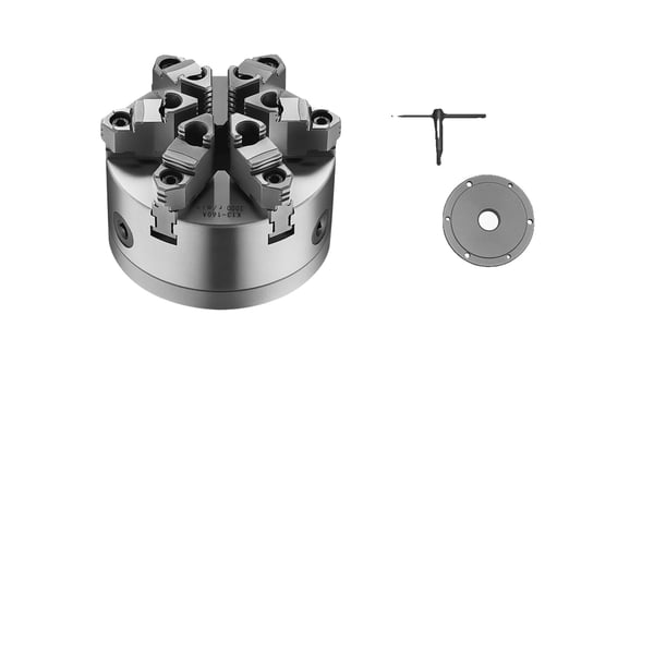 Svarvchuck, Självcentrerande, Hållbar Konstruktion,6-Jaw 160mm
