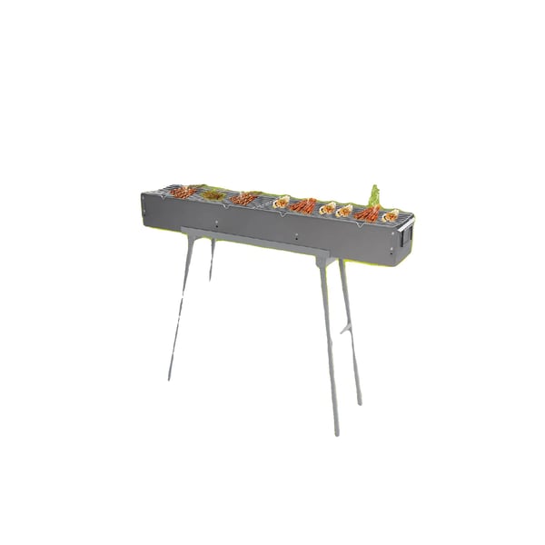 BBQ-grilli, kestävä materiaali, säädettävä kypsennysilma,Hopea BBQ-grilli, kestävä materiaali, säädettävä kypsennysilma,Hopea