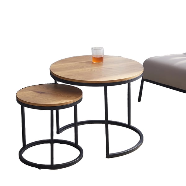 Kahvipöytä, 2 in 1, Moderni minimalistinen, , Light Oak