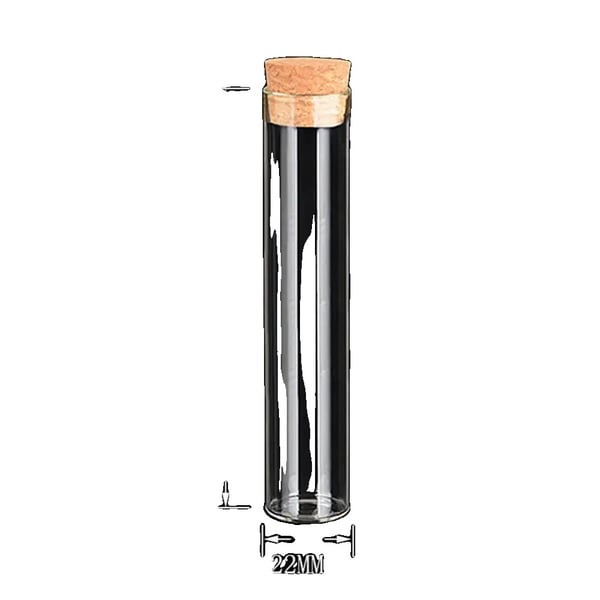 Glasflasker, Korklukning, Miljøvenligt Design,30ml-22x120mm