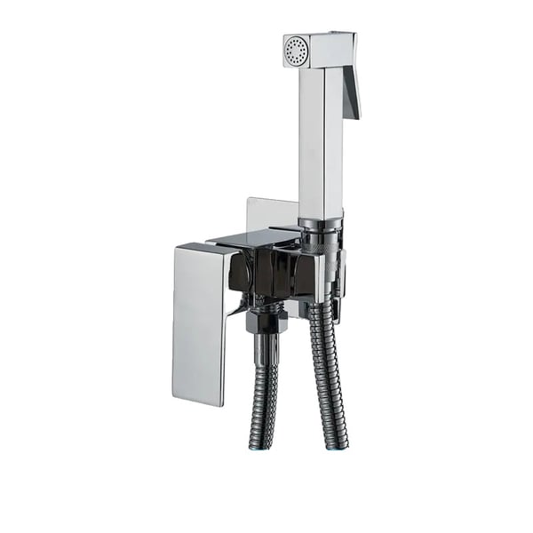 Bidetkran, mässingskonstruktion, väggmonterad design,krom Bidetkran, mässingskonstruktion, väggmonterad design,krom