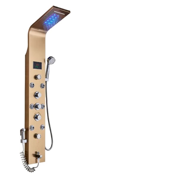 Bruserpanel, Vandfald og Regnvejr Tilstande, LED Belysning,Gylden 8009