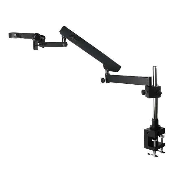 Mikroskopstativ, Leddet Arm, Justerbar Klemme, 32mm Søjle Sort Mikroskopstativ, Leddet Arm, Justerbar Klemme, 32mm Søjle Sort