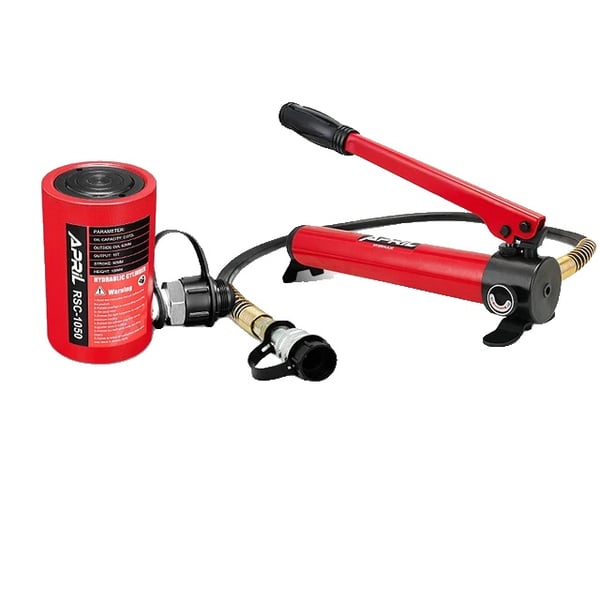 Hydraulinen sylinteri, 10 tonnin kuormakapasiteetti, 50 mm iskunpituus,RSC-1050 CP-180:llä Hydraulinen sylinteri, 10 tonnin kuormakapasiteetti, 50 mm iskunpituus,RSC-1050 CP-180:llä
