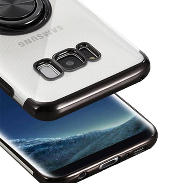 Kraftfullt Floveme Silikonskal Ringhållare - Samsung Galaxy S8