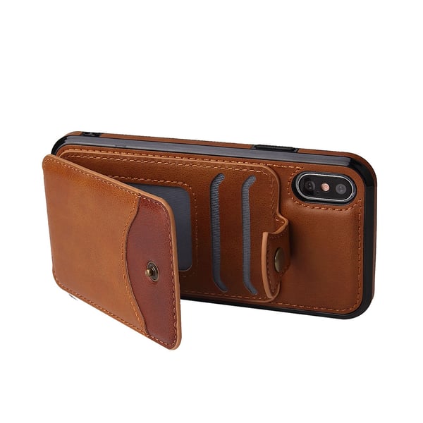 iPhone XR - Effektfullt Smidigt Skal med Korthållare