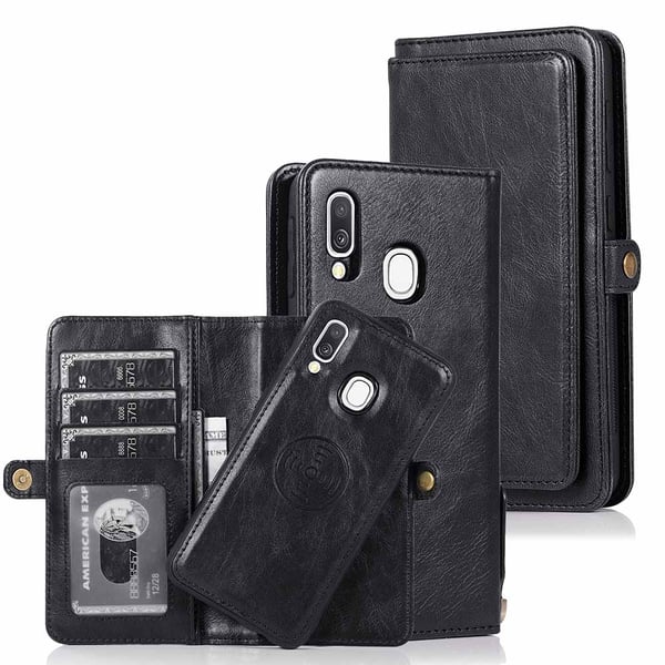 Elegant Dubbelfunktions Plånboksfodral - Samsung Galaxy A40