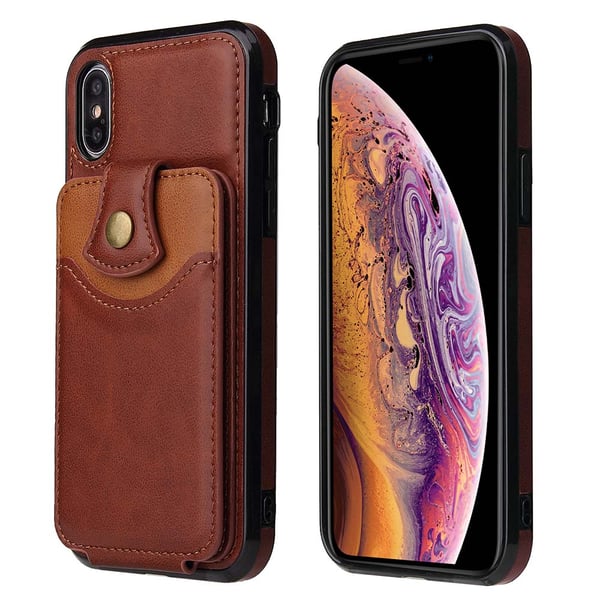 iPhone XR - Effektfullt Smidigt Skal med Korthållare