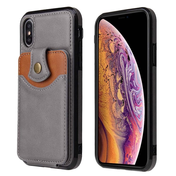 iPhone XR - Effektfullt Smidigt Skal med Korthållare