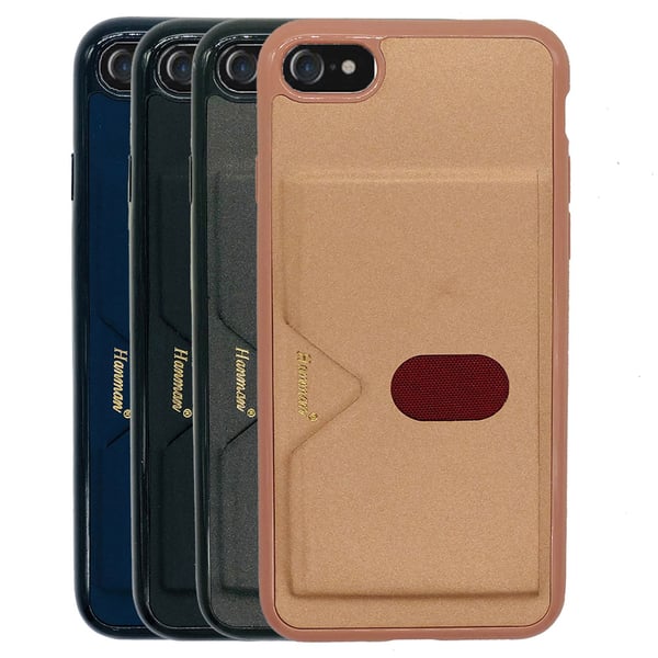 iPhone 7 - Stilsäkert Praktiskt Skal med Kortfack (Hanman)
