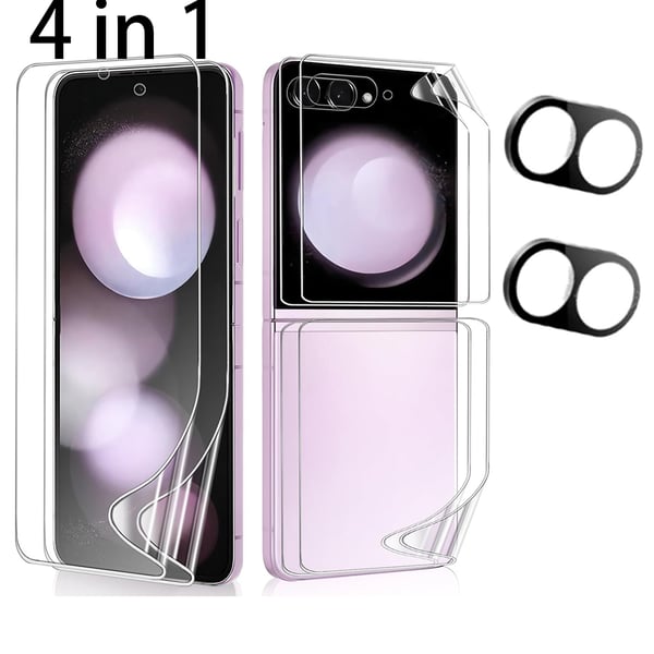 Samsung Galaxy Z Flip 7 Hydrogel Skärmskydd 4-i-1