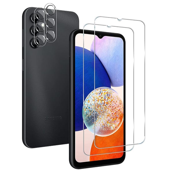Galaxy A15 4G/5G Skärmskydd & Kameralinsskydd Tunt men tåligt skydd
