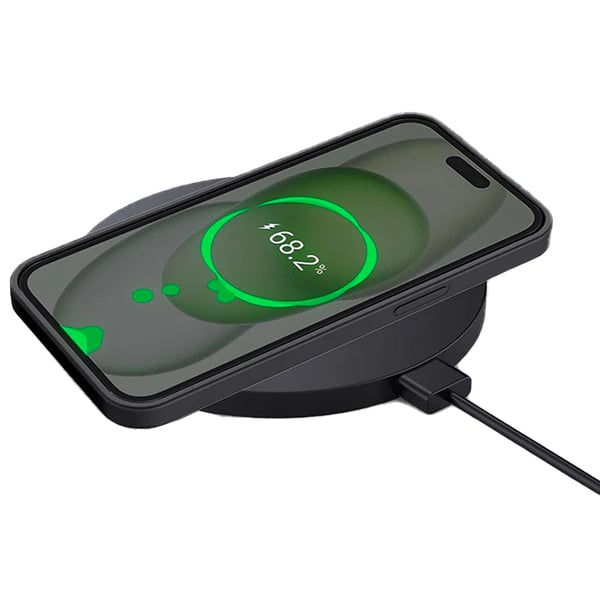 iPhone 15 - Stilrent Mattbehandlat Tunt Skal Stötdämpande Silikon Svart