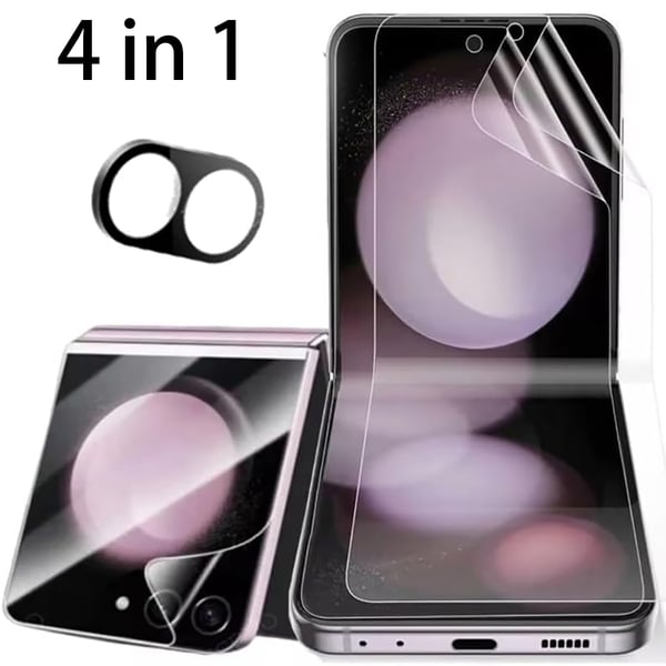 Samsung Galaxy Z Flip 7 Hydrogel Skärmskydd 4-i-1
